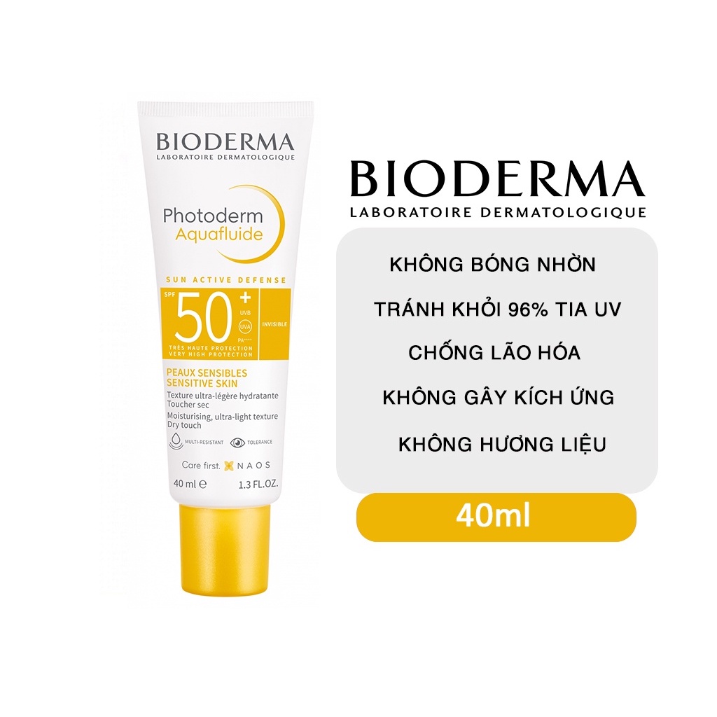 Kem Chống Nắng Bioderma Photoderm MAX Aquafluide SPF 50+ 40ml