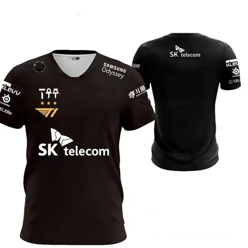 Áo Thun Đồng Phục Bóng Đá Tay Ngắn T1 E-sports 2022 CSgo Dato2 Esports