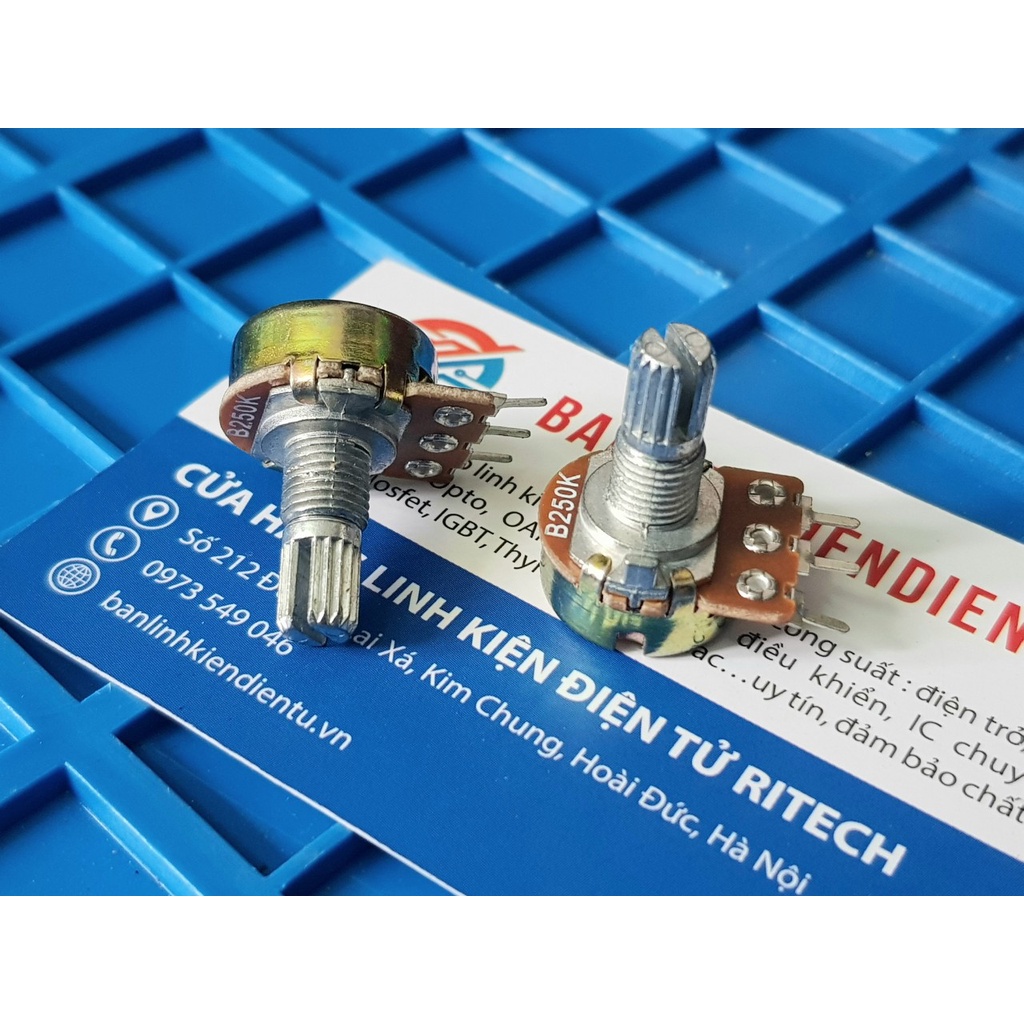 [ Combo 15 chiếc ] Chiết áp đơn 250K WH148-B250K 15mm hàng chính hãng