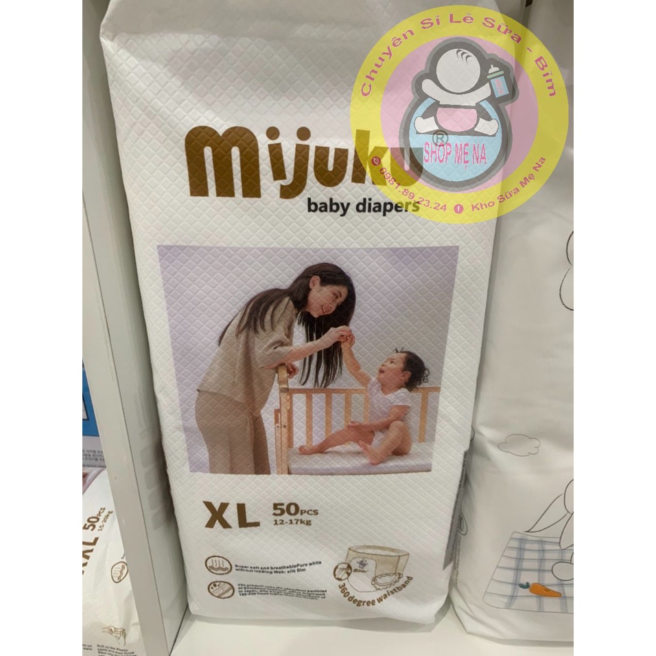 ( Miếng thử )Tã/bỉm quần/dán Mijuku L50/XL50/XXL50/XXXL50