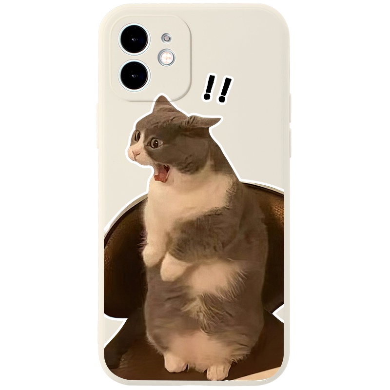 Ốp điện thoại JURSUE hoạt hình cặp đôi dễ thương đẹp độc lạ mèo Cho iPhone 14 13 12 11 Pro Max SE 2020 X XR XS 8 7 ip 6S 6 Plus kute XYH870