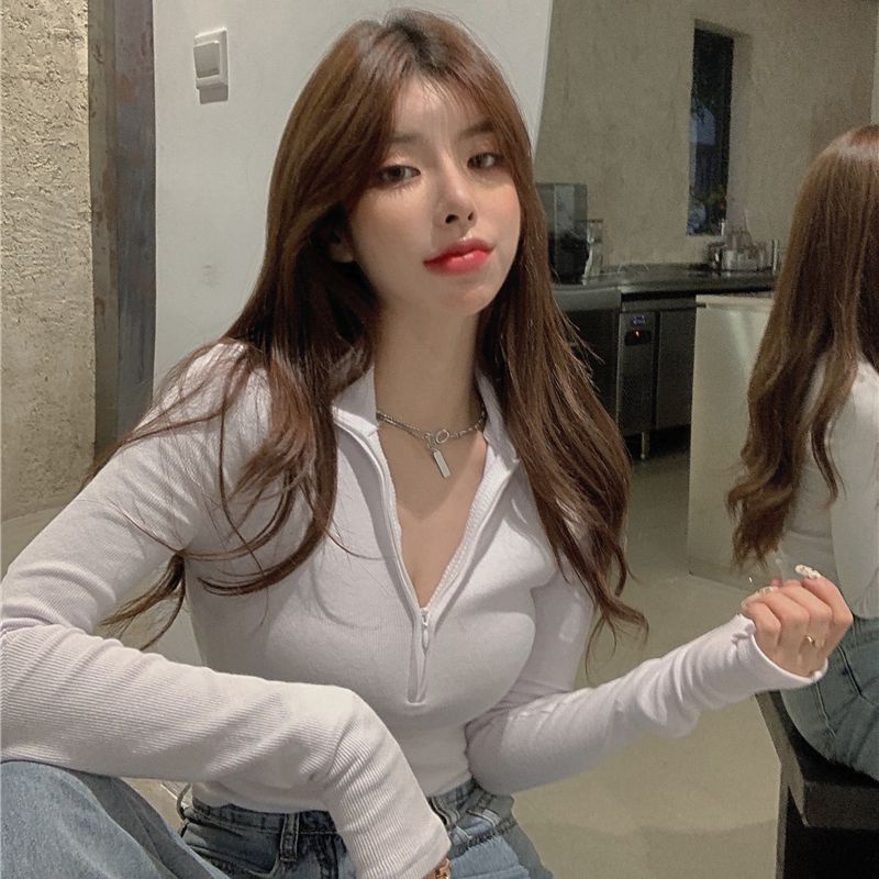 NRVP Áo Thun Nữ Dài Tay Dáng Rộng Phong Cách Hàn Quốc Mới