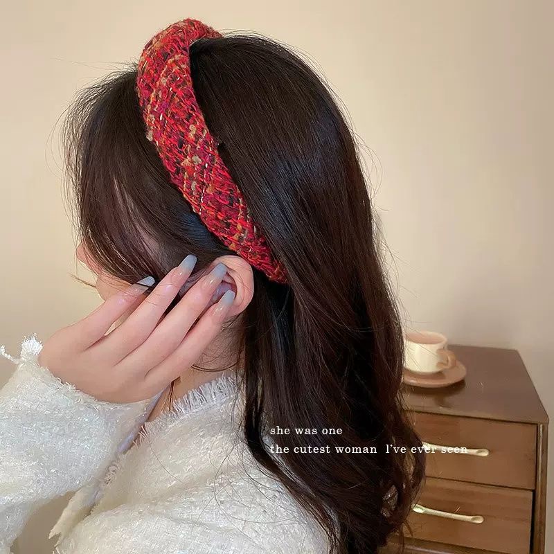 Set 3 Băng Đô Đỏ Đô Nhung Nhiều Kiểu Bờm Tóc Mấn Ngày Tết Yong by Yong A9