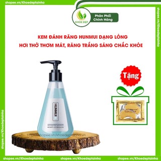 Kem đánh răng trắng răng, thơm miệng, diệt khuẩn, tẩy ố vàng, cao răng,- Kem đánh trăng dạng gel lỏng Hunmui