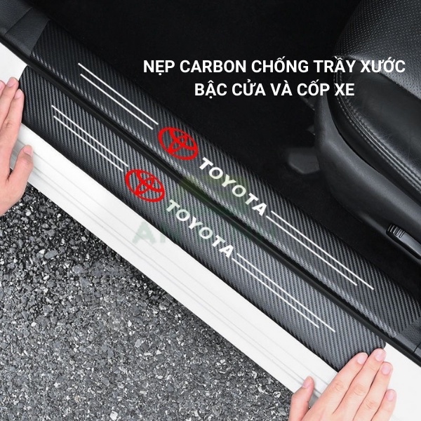 Nẹp Cốp Vân Carbon Chống Trầy Xước Trơn Trượt, Bảo Vệ Cốp Xe Ô Tô