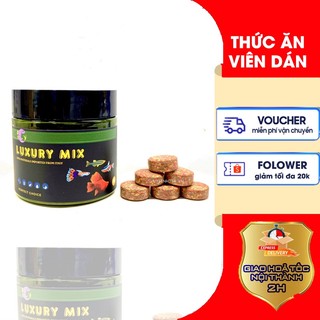 Thức ăn viên dán luxury mix bổ sung đầy đủ dinh dưỡng cho cá và tép