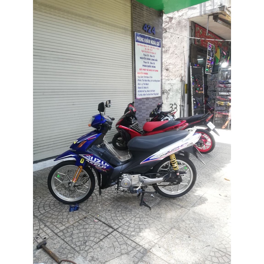 tem rời axelo xanh màng bóng chất liệu mccal