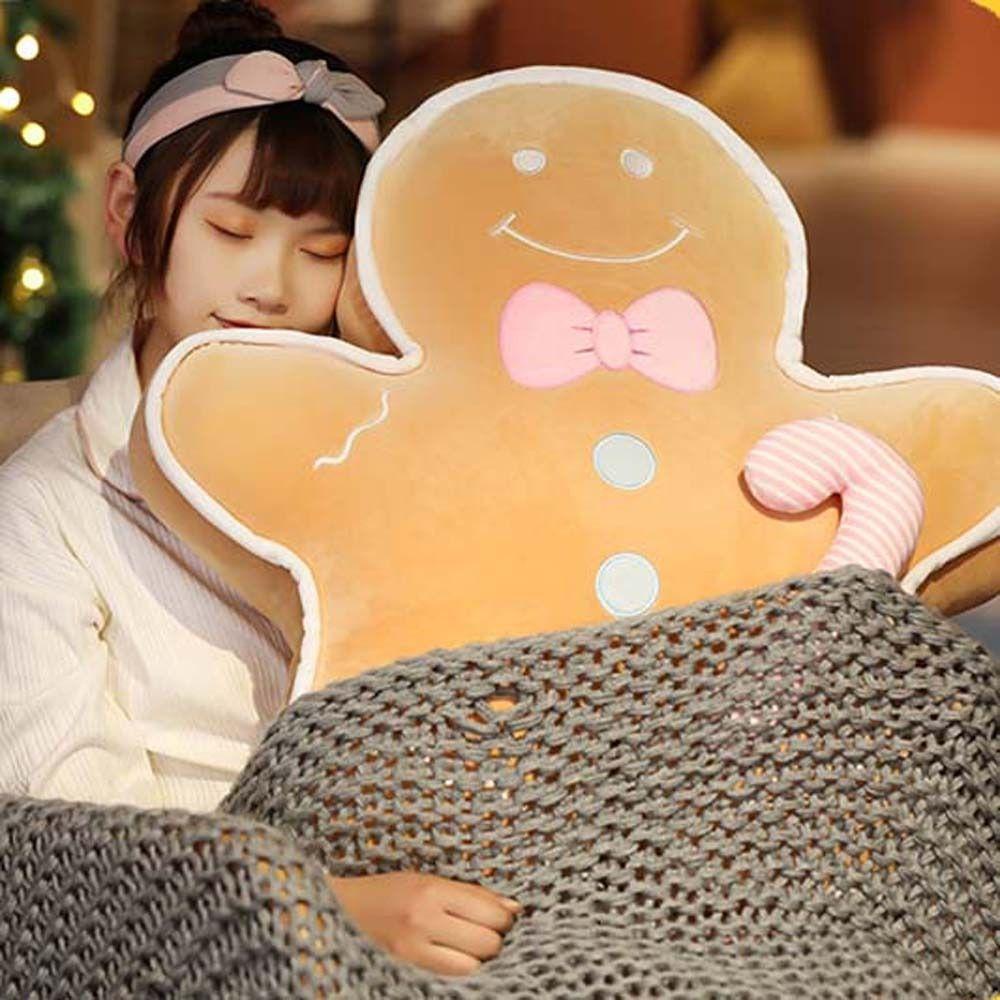 ANEMONE Đồ chơi nhồi bông Hình Bánh Quy / Gừng / Gấu Dễ Thương Trang Trí Ghế Sofa