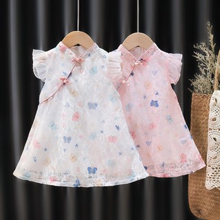 Mẫu váy sườn xám cho bé gái