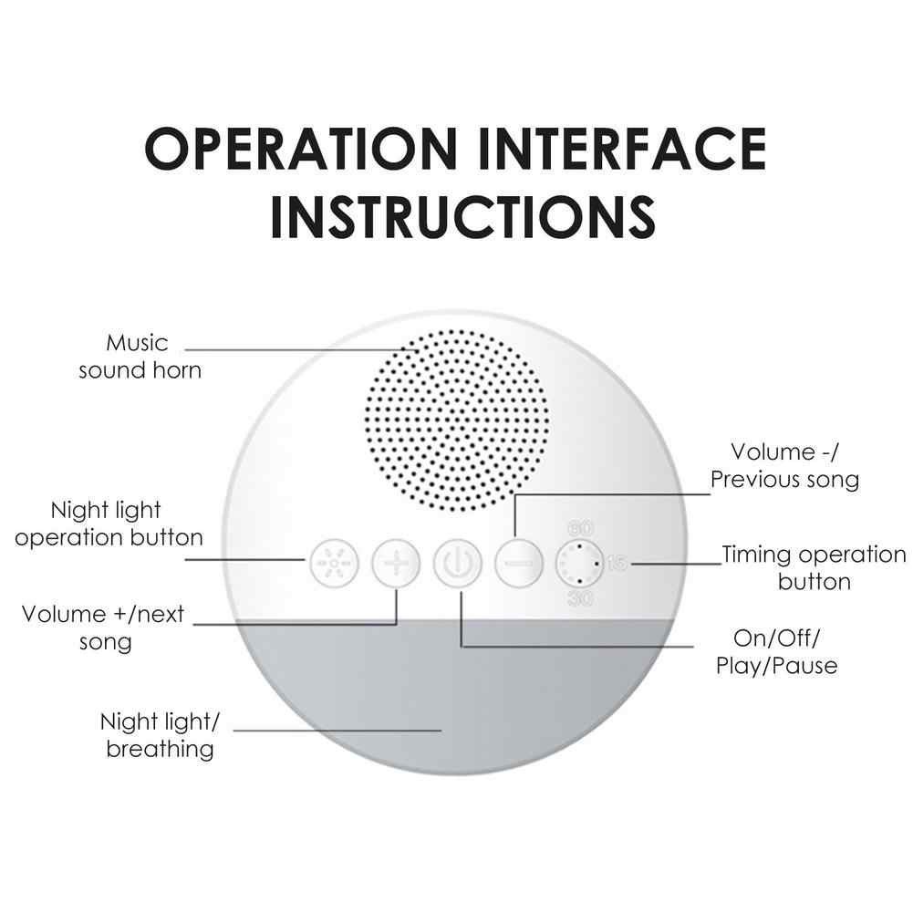 Máy Tạo Tiếng  Ồn Trắng 9 - 20 Âm Tròn_Máy white noise tạo tiếng ru giúp bé ngủ ngon