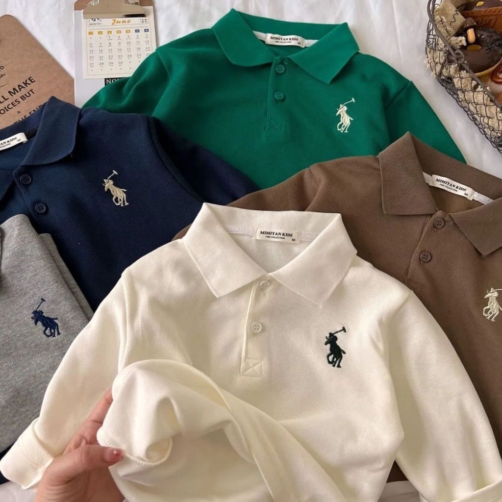 Áo Sơ Mi Cotton Dài Tay Phong Cách Hàn Quốc Cho Bé Trai