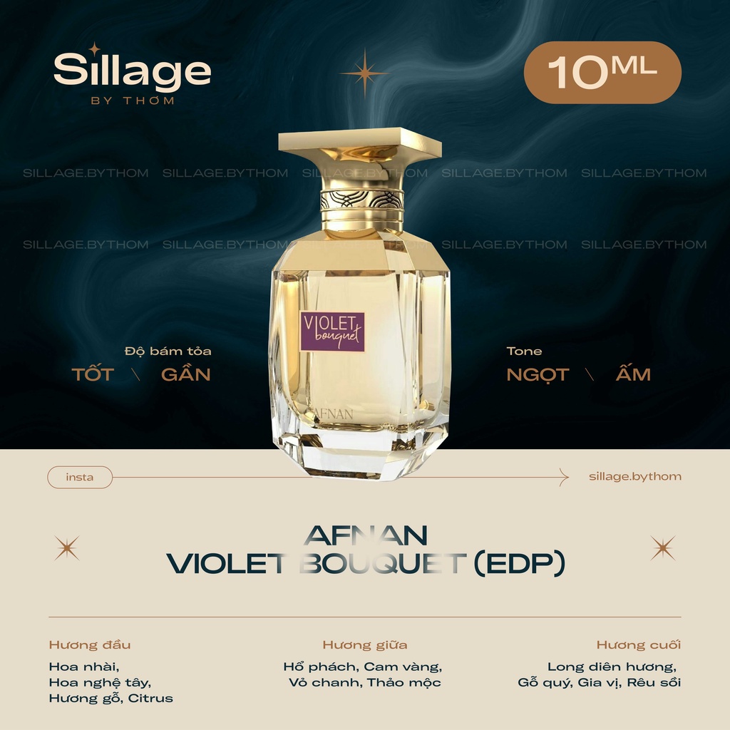 AFNAN VIOLET BOUQUET EDP | Mẫu thử nước hoa nữ