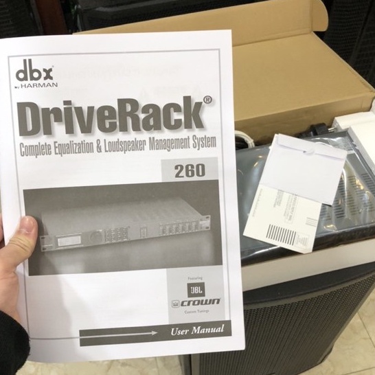 Cốt số Driverack DBX 260  2 đầu vào 6 đầu ra - chuyên karaoke gia đình-sân khấu