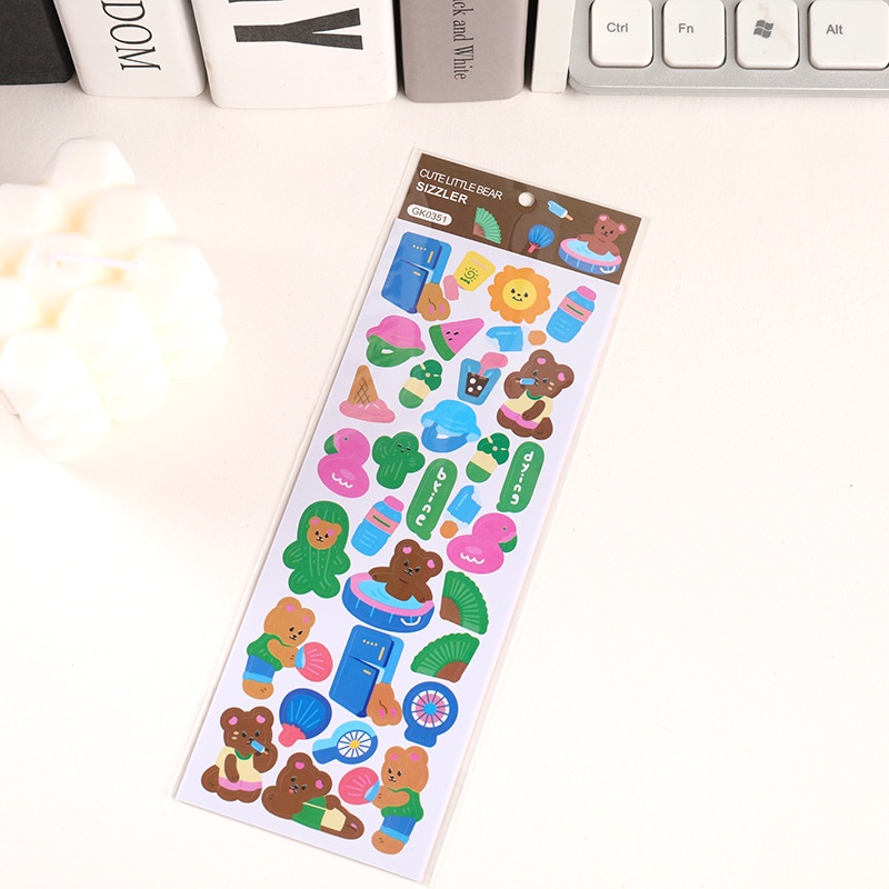 Miếng Dán Trang Trí Hình Gấu Dễ Thương GK0349