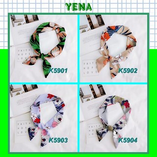 Khăn Lụa Quàng Cổ Nữ Buộc Tóc Thắt Nơ Quấn Túi 5x90 cm K5901