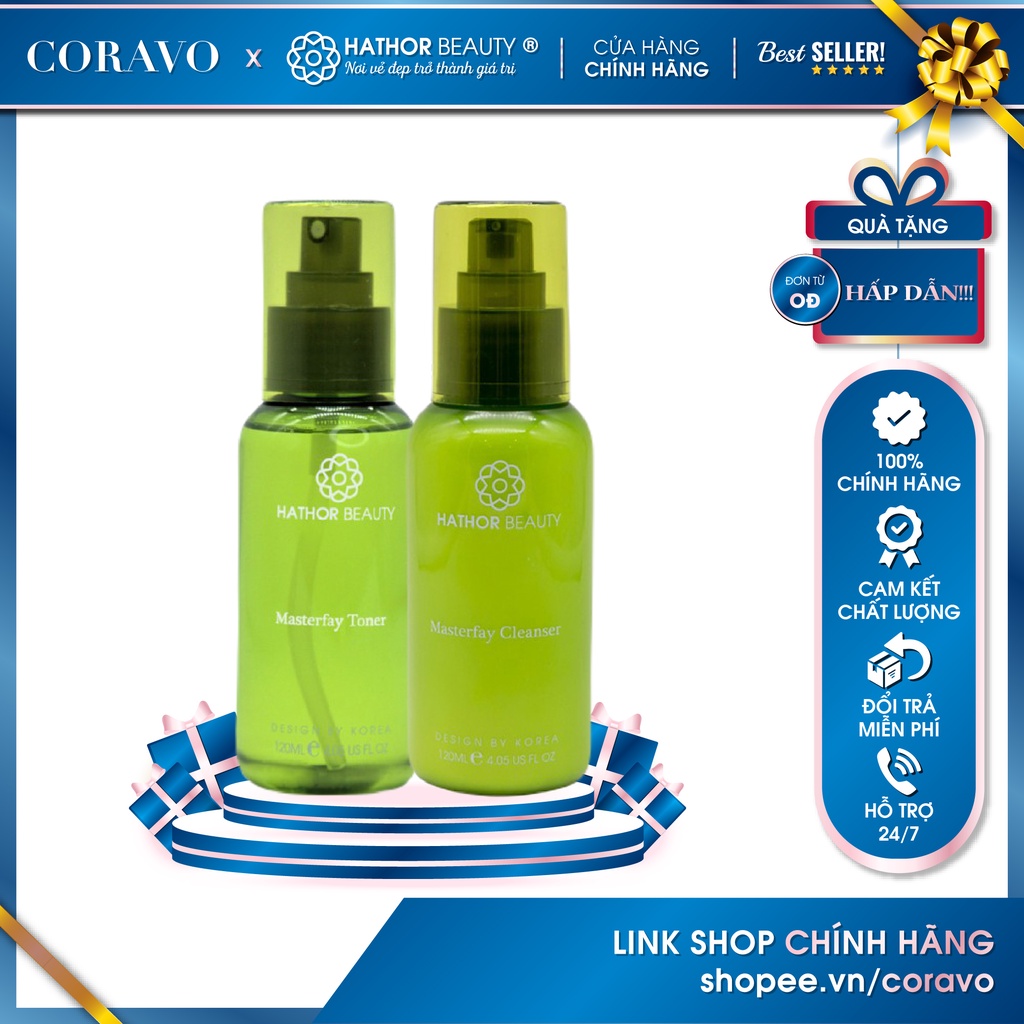 Bộ đôi SIÊU sữa rửa mặt và toner Masterfay | Hathor Beauty (Kim Thiên Hoa)