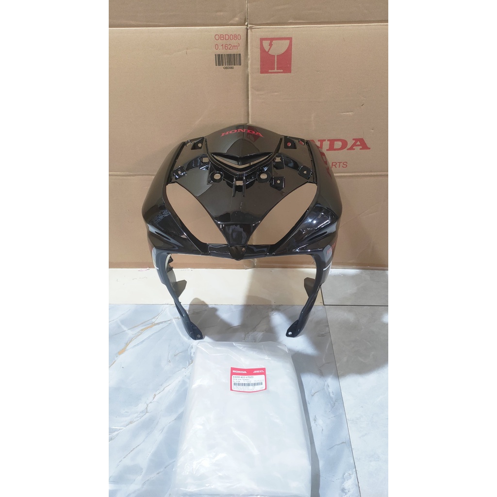 Bộ ốp trước - quây nạ trước HONDA WAVE RSX110 năm 2010 màu Đen. *NHA69P*  64200K03V70ZD