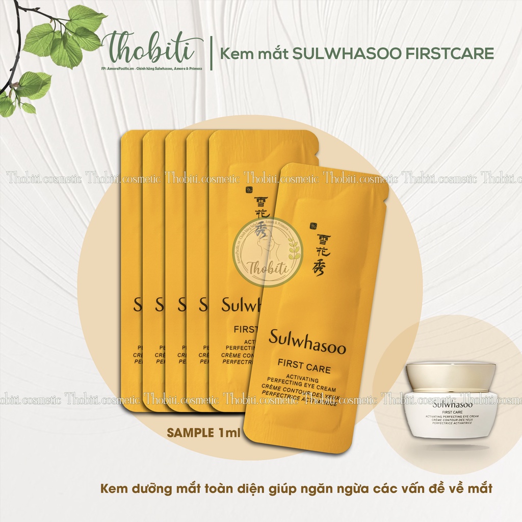 [Sample 1ML] Kem dưỡng mắt chống lão hóa chăm sóc da từ gốc Sulwhasoo First Care Activating Perfecting Eye Cream