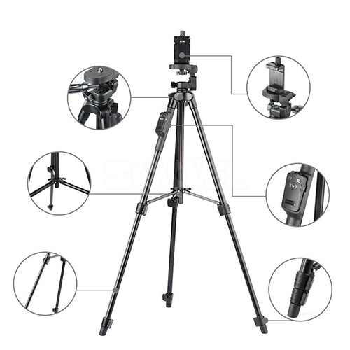 Gậy Tripod 3 Chân Yunteng VCT-5208 - gậy chụp hình ảnh 3 chân + Giá kẹp điện thoại + Remote