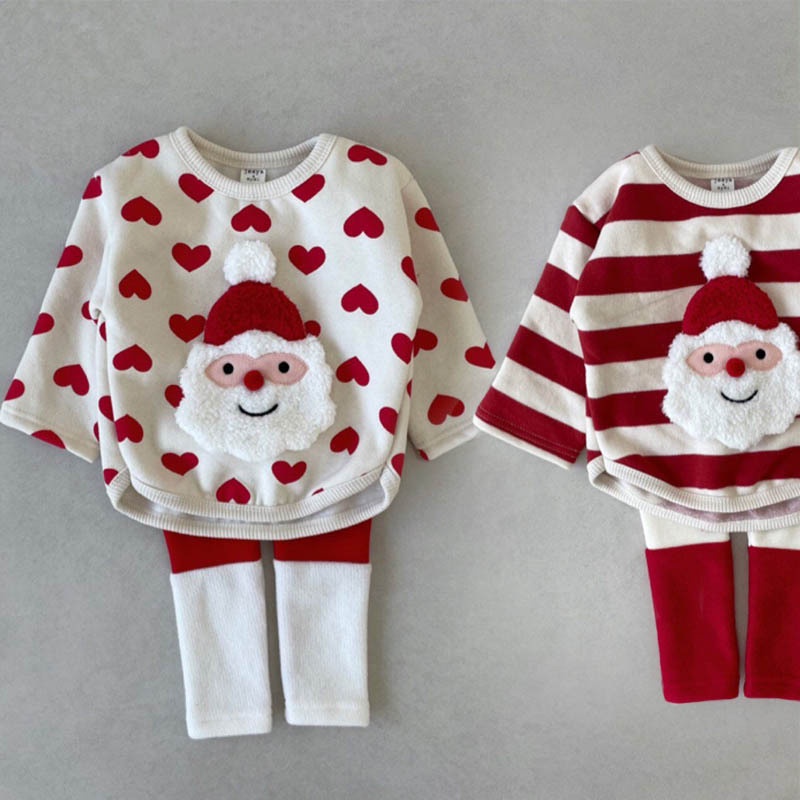Áo Sweater Tay Dài Cổ Tròn Thoải Mái Họa Tiết Giáng Sinh Z5H7 Cho Bé 0-3 Tuổi