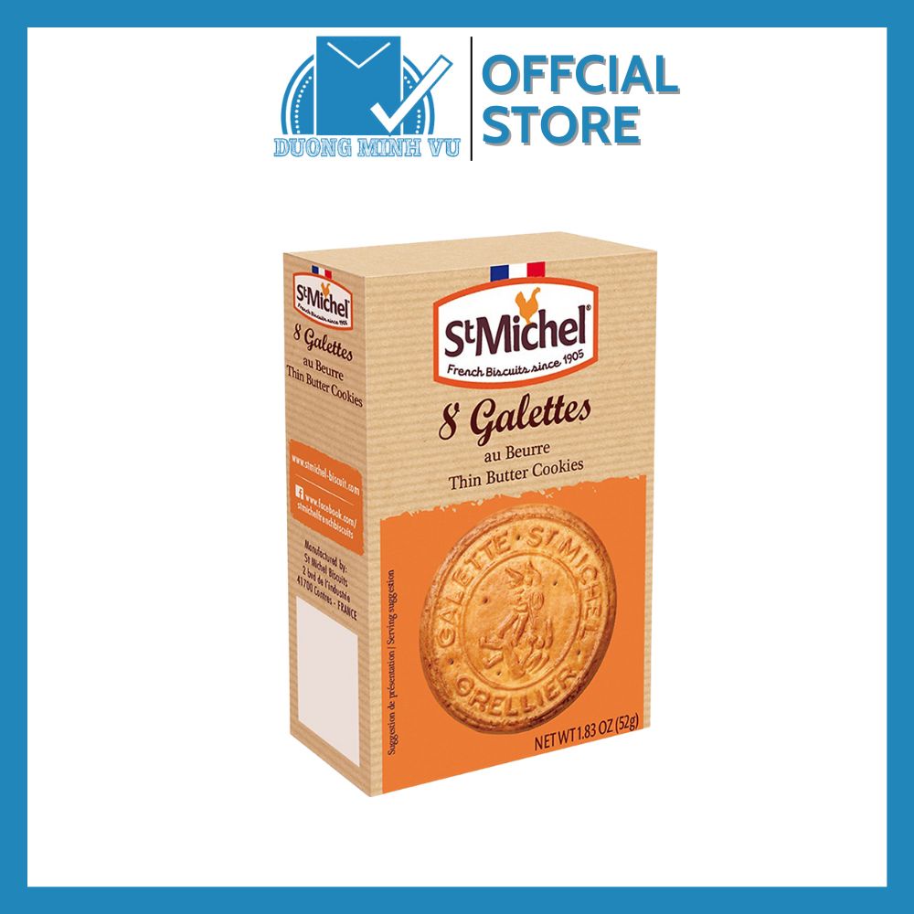 Bánh quy bơ truyền thống St Michel Galettes 52g