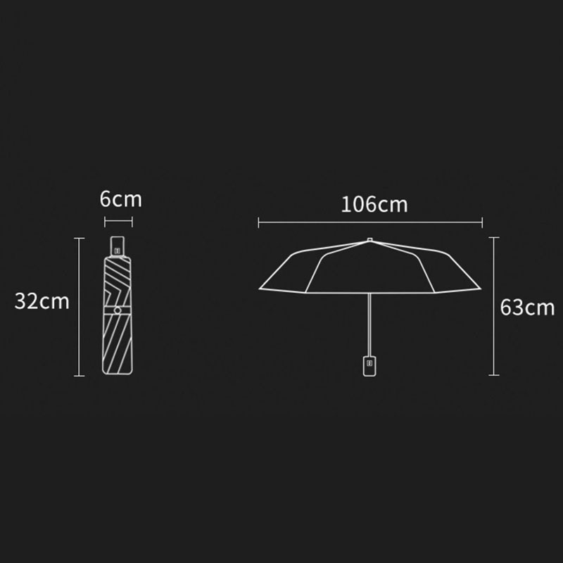 Ô dù che mưa đi mưa phản quang NPR62 ,ô dù  thông minh loại 12 xương chắc chắn, ô dù kiêm đèn