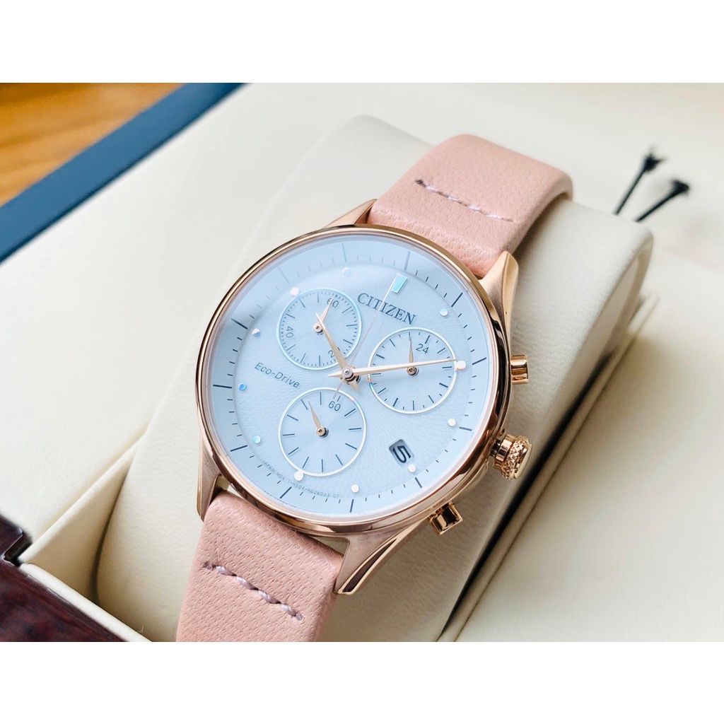 Đồng Hồ Nữ CITIZEN Eco-drive FB1443-08A Chính Hãng Tặng Dây Da Cao Cấp