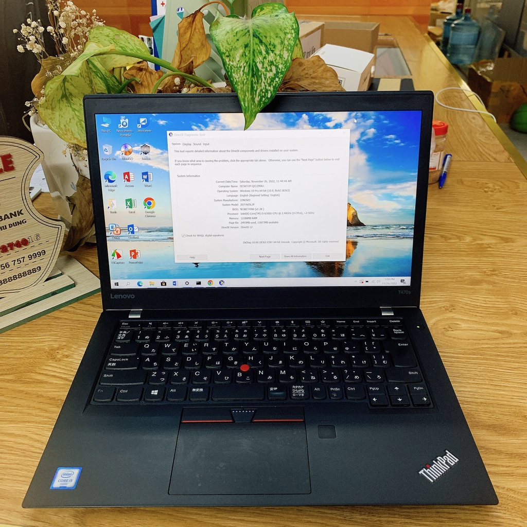 Lenovo Thinkpad T470s Core i5- Ram 8GB- 256GB SSD- Màn hình14 inch .Bảo hành 12 tháng | BigBuy360 - bigbuy360.vn
