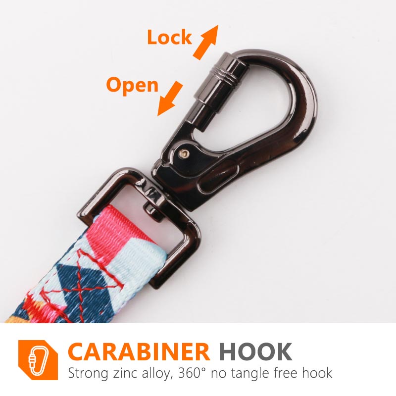 HamshMoc Dây Dắt Thú Cưng Đi Dạo Bằng Nilon Đệm Mềm Với Móc Khóa Họa Tiết Hoa Phản Quang Cho Cún Cưng Cỡ Nhỏ / Vừa / 2