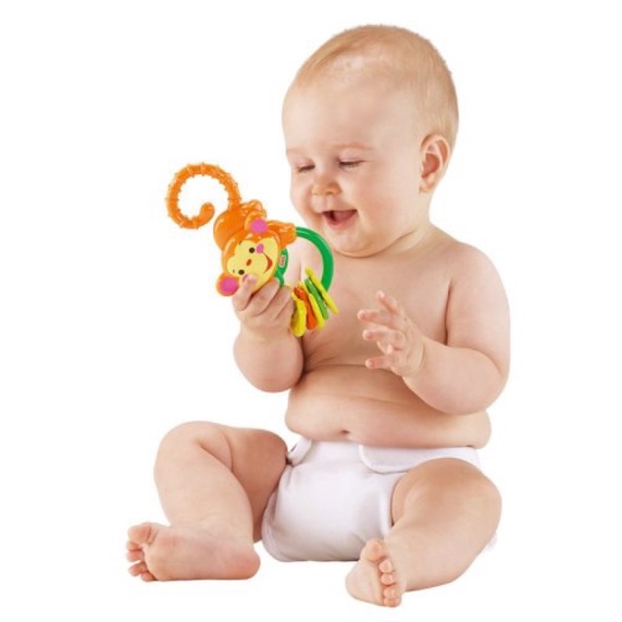 Lục Lạc Kèm Gặm Nướu An Toàn Cho Bé -Fisher Price Fun Teether Rattle