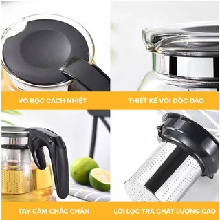 Bộ ấm trà Ấm pha trà Ấm trà -Tea pot 900ml-Pineapple Miniso
