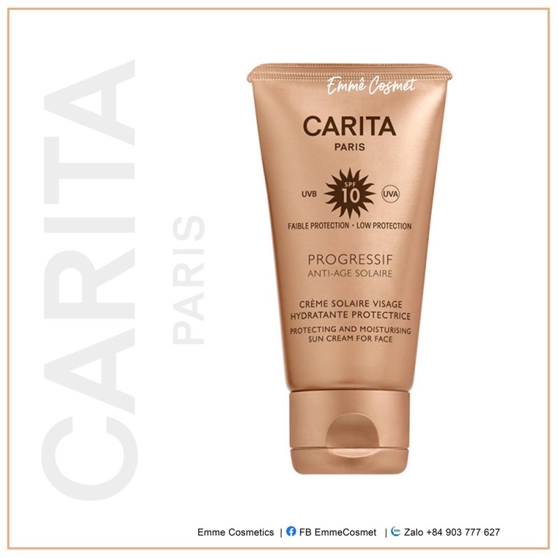 [CARITA CHÍNH HÃNG] CREME GIỮ ẨM CHO MẶT , CHỐNG LÃO HOÁ , CHỐNG NẮNG SPF10 DÀNH CHO TẤT CẢ CÁC LOẠI DA