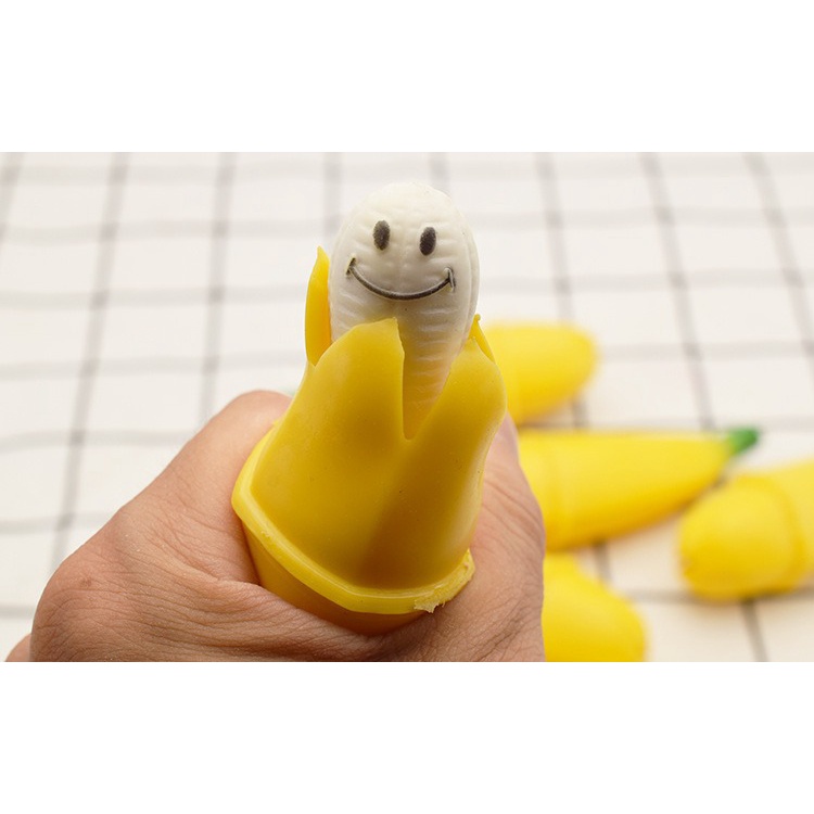 CHUỐI BÓP THÒ MẶT RA squishy quả chúi bóp vui