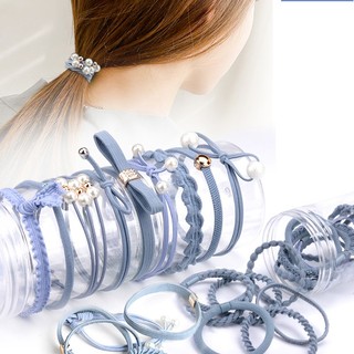 Set 12 chun buộc tóc cực xinh, dây cột tóc 12 chi tiết