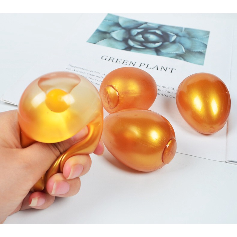 Quả Trứng Gà Vàng Squishy Gudetama đáng yêu mochi slime bóp xả stress giải tỏa căng thẳng
