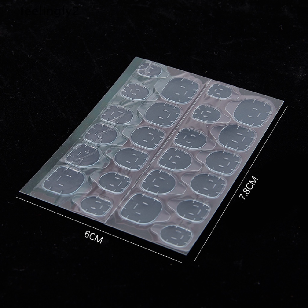 1 / 10 Miếng Dán Nối Dài Móng Hai Mặt Trong Suốt Tự Dính