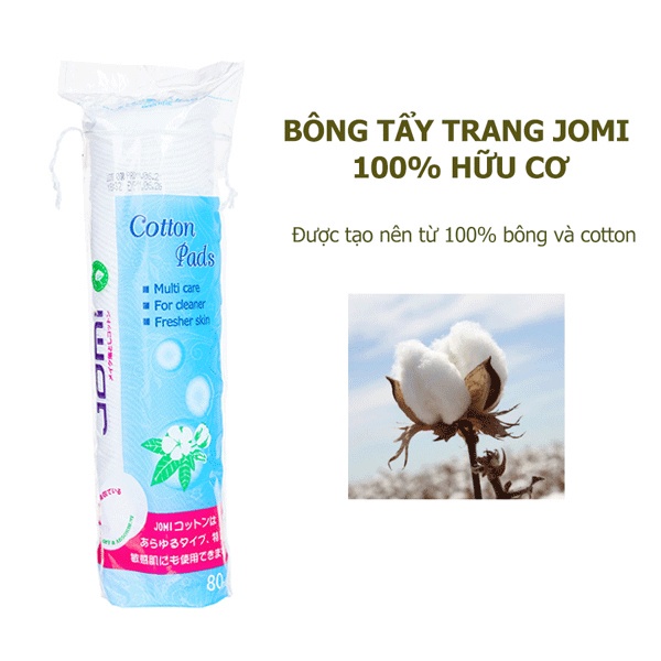 1 Thùng Bông Tẩy Trang Jomi 120 Miếng