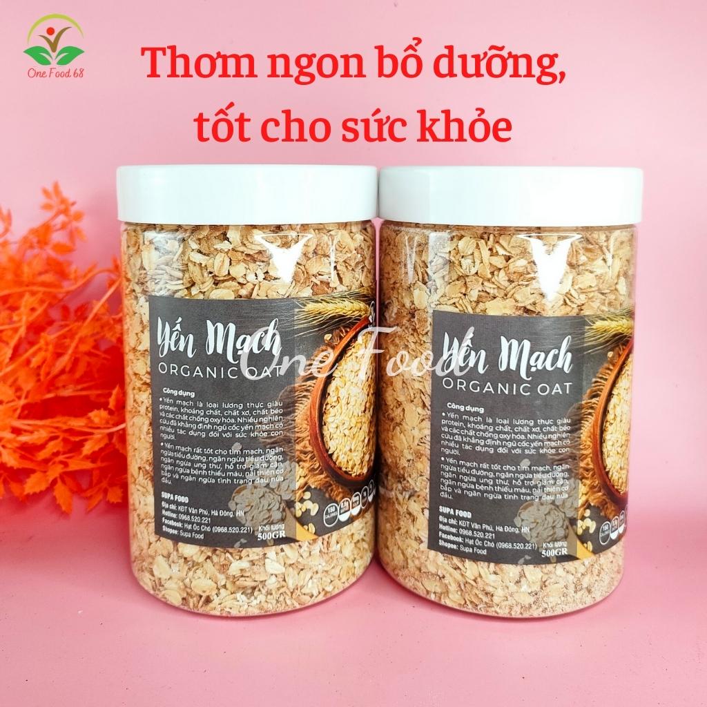 Yến Mạch Nướng Mật Ong Ăn Liền 500g Onefood68, Yến Mạch Giảm Cân Ăn Kiêng Sấy Vị Socola, Matcha, Phô Mai, Nguyên Vị