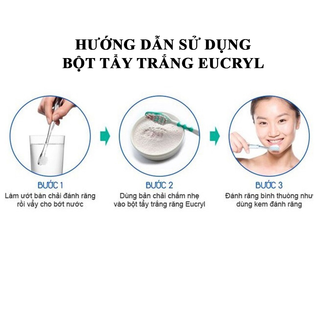 Eucryl Bột Tẩy Trắng Răng Toothpowder (50g) / Kem Đánh Răng Toothpaste (62g)