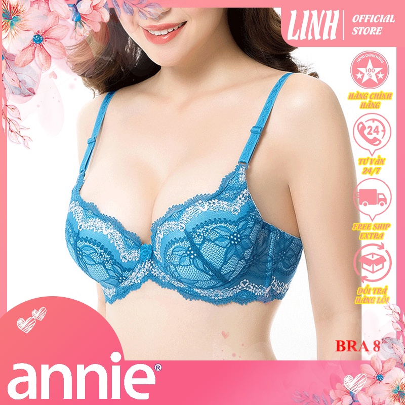 ÁO LÓT NGỰC CAO CẤP ANNIE 8062, PHỐI REN NÂNG NGỰC TRẺ TRUNG