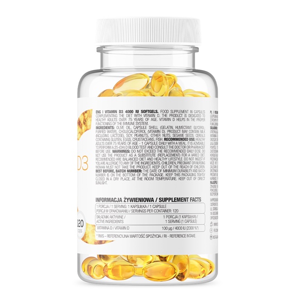 OstroVit Vitamin D3 4000IU 120 lần dùng