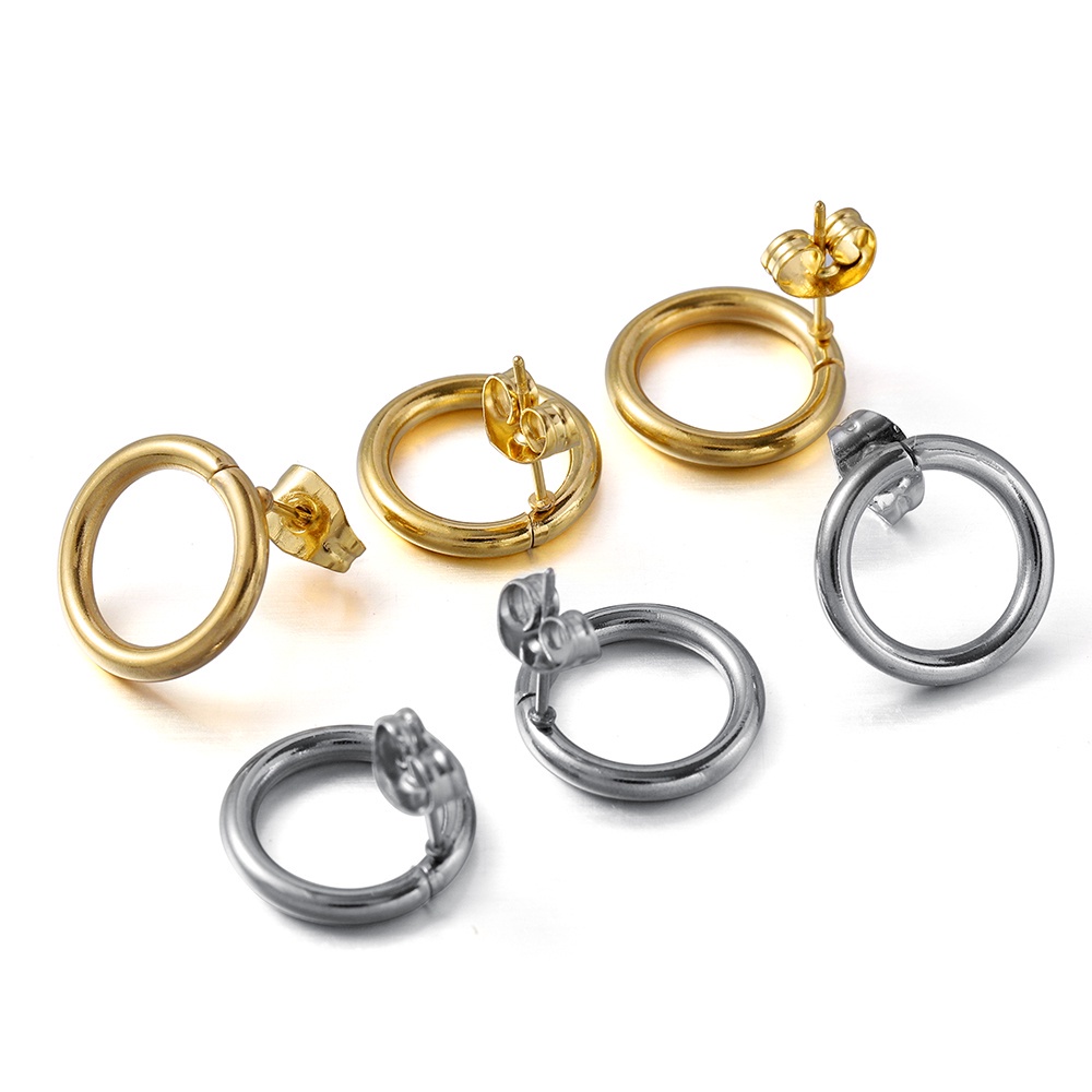 Bộ 10 phụ kiện ST.KUNKKA bằng thép không gỉ và titan cho khuyên tai DIY