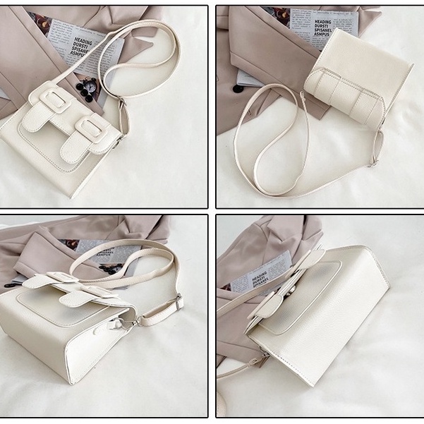 Túi Đeo Chéo mini Hình Vuông Màu Sắc Dễ Thương Phong Cách Hàn Quốc Thời Trang Cho Nữ