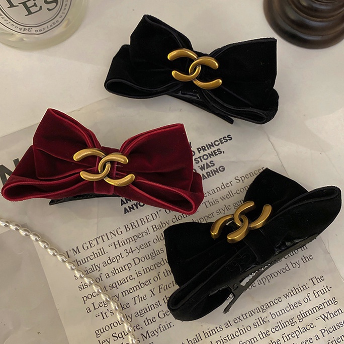 Kẹp Tóc Hình Nơ Phong Cách vintage Hàn Quốc Tinh Tế Cho Nữ