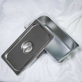 Khay đựng topping trà sữa inox 1/3