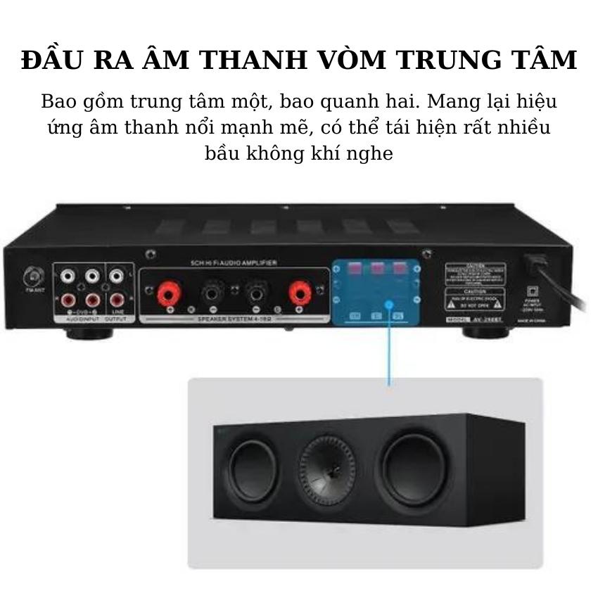 Ampli bluetooth Sunbuck AV-298BT - Hàng chính hãng - Công suất 500W, độ phân giải cao, nhạc âm thanh siêu trầm