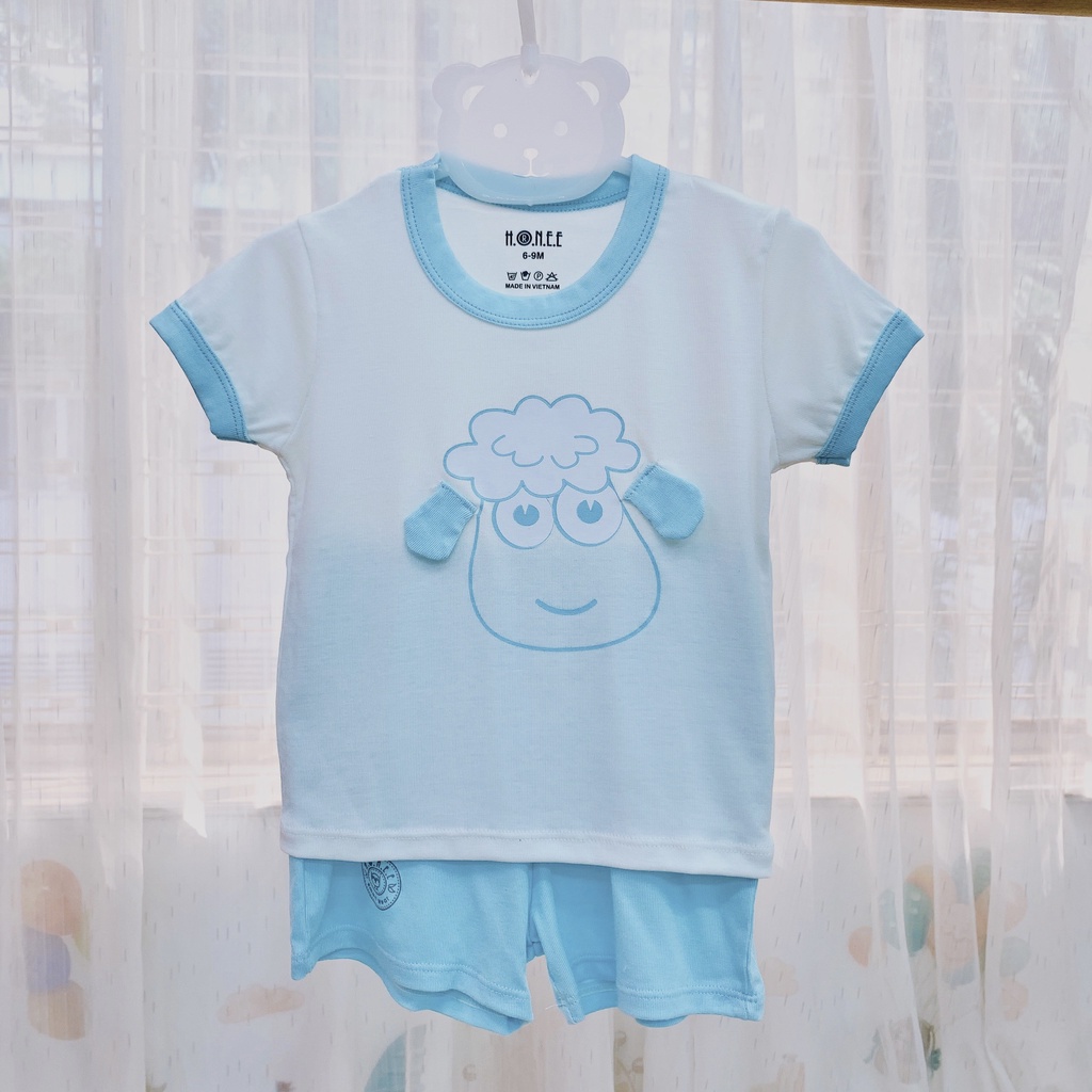 Bộ cộc tay PETIT 3D Hrnee Smart Wear cho bé từ 6 tháng - 4 tuổi