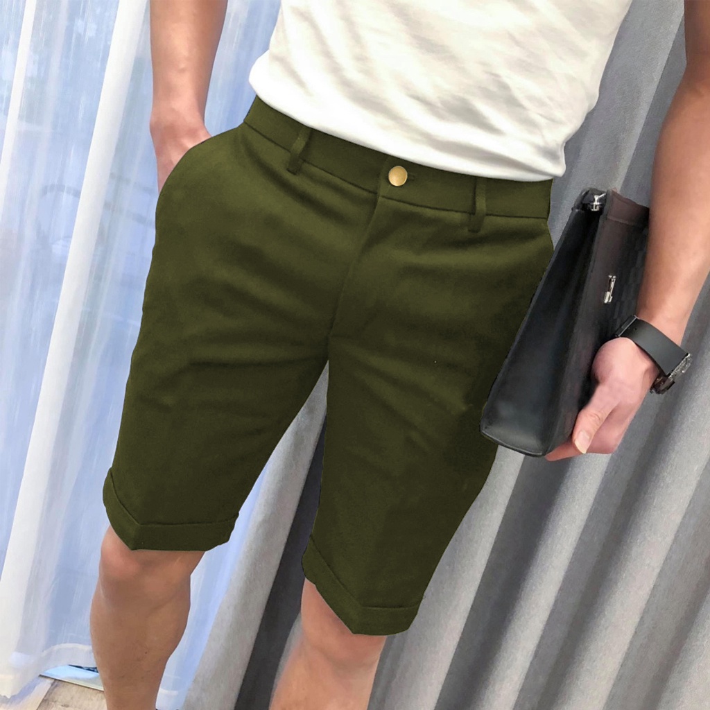 Quần đùi, quần short, quần ngố, quần sooc, chất liệu kaki mềm mịn, dầy dặn, dáng trẻ trung năng động