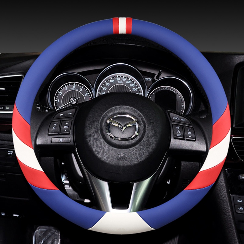 Bao Da PU Bọc Vô Lăng Xe Hơi Mazda 2 3 6 Axela Atenza Demio CX-3 CX-4 CX-5 CX5 CX 5 CX-7 CX-9