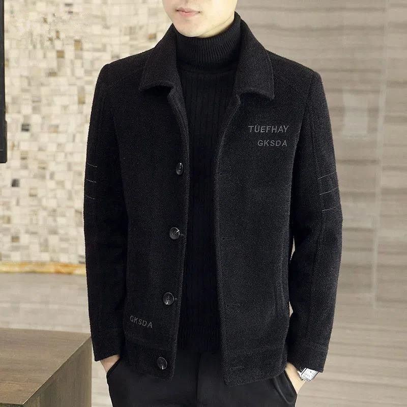 Jaket lelaki Áo Khoác Len Lông Cừu Ấm Áp Chống Thấm Nước Thời Trang Thu Đông 2023 Cho Nam